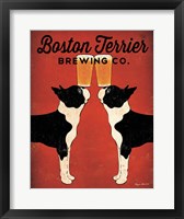 Framed Boston Terrier Brewing Co.