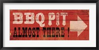 BBQ Pit Framed Print