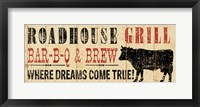 Framed Roadhouse Grill