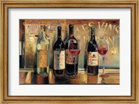 Framed Les Vins Maison