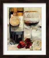 Framed 'Award Winning Wine II' border=