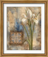 Framed 'Iris and Tile' border=