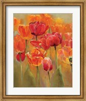 Framed 'Tulips in the Midst I' border=