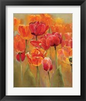 Framed 'Tulips in the Midst I' border=