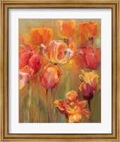 Framed 'Tulips in the Midst II' border=