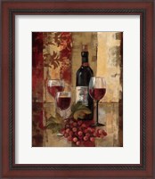 Framed 'Graffiti and Wine II' border=