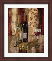 Framed 'Graffiti and Wine III' border=