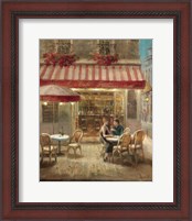 Framed 'Paris Cafe II' border=