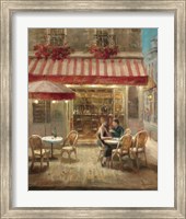 Framed 'Paris Cafe II' border=