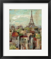 Framed 'Spring in Paris II' border=