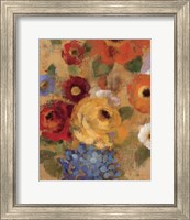 Framed 'Jacquard Floral I' border=