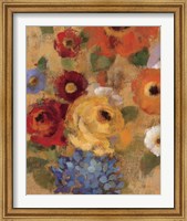 Framed 'Jacquard Floral I' border=