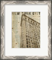 Framed 'Vintage NY Flat Iron' border=