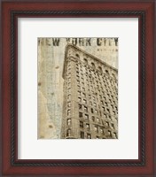 Framed 'Vintage NY Flat Iron' border=