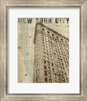 Framed 'Vintage NY Flat Iron' border=