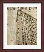 Framed 'Vintage NY Flat Iron' border=