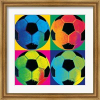 Framed 'Ball Four-Soccer' border=