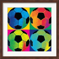 Framed 'Ball Four-Soccer' border=