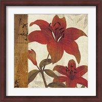 Framed 'Floral Harmony II' border=