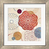 Framed 'Abstract Bouquet I' border=