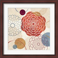 Framed 'Abstract Bouquet I' border=