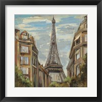 Framed 'Moment in Paris I' border=