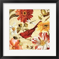 Framed 'Rainbow Garden Spice III' border=