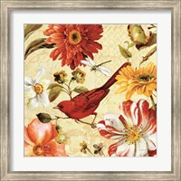 Framed 'Rainbow Garden Spice III' border=