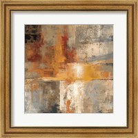 Framed 'Silver and Amber Crop' border=