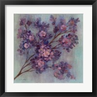 Framed 'Twilight Cherry Blossoms I' border=