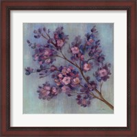 Framed 'Twilight Cherry Blossoms II' border=