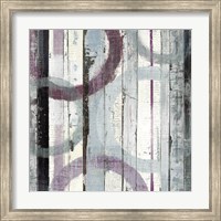 Framed 'Plum Zephyr I' border=