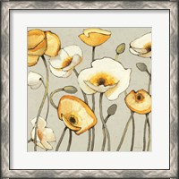 Framed 'Jaune Gris III' border=