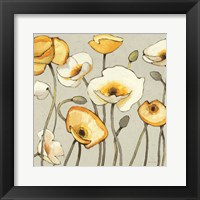 Framed 'Jaune Gris III' border=