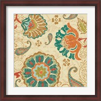 Framed 'Fall Paisley II' border=