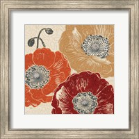 Framed 'Poppys Touch III' border=