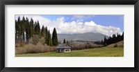 Framed Old wooden home on a mountain, Slovakia