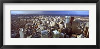 Framed Aerial view of a city, Toronto, Ontario, Canada 2011