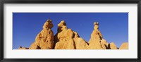 Framed Low angle view of rock formations, Queens Garden, Bryce Canyon National Park, Utah, USA
