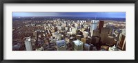 Framed Aerial view of a city, Toronto, Ontario, Canada 2011