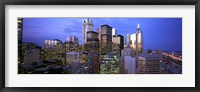 Framed Skyscrapers in a city, Toronto, Ontario, Canada 2011