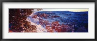 Framed Snow in Bryce Canyon National Park, Utah, USA