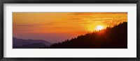 Framed Orange Sunset at Clingmans Dome, Tennessee