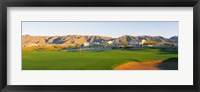 Framed Golf flag in a golf course, Phoenix, Arizona, USA