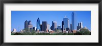 Framed Downtown Dallas Texas