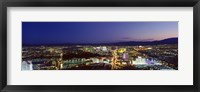 Framed Cityscape at night, The Strip, Las Vegas, Nevada, USA