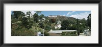 Framed Low angle view of a hill, Hollywood Hills, City of Los Angeles, California, USA