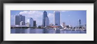 Framed Skyscrapers at the waterfront, Main Street Bridge, St. John's River, Jacksonville, Florida, USA