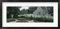 Framed Building in a garden, Williamsburg, Virginia, USA