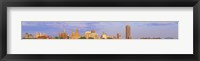 Framed Buffalo skyline, Niagara River, Erie County, New York State